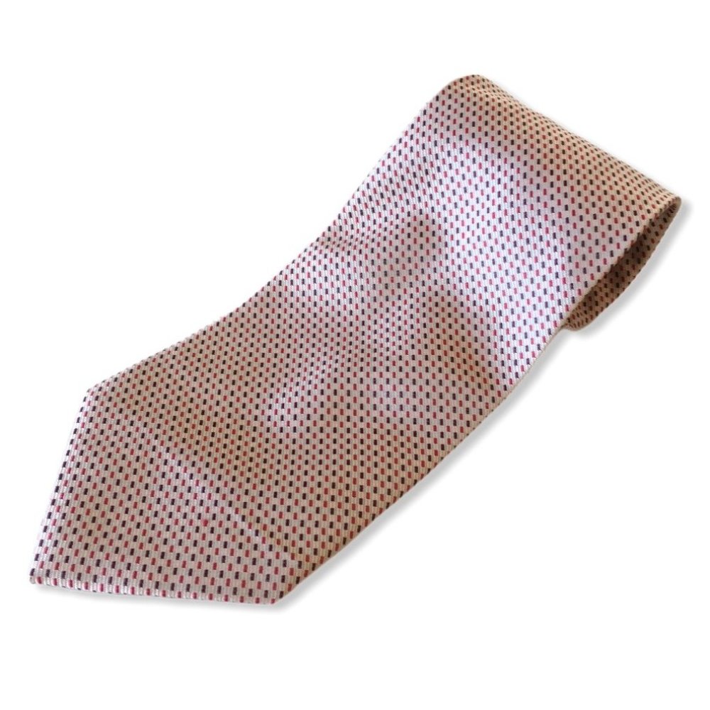 🌞3/25 Gino Di Milano | Men's Tie Silk Red Brown
